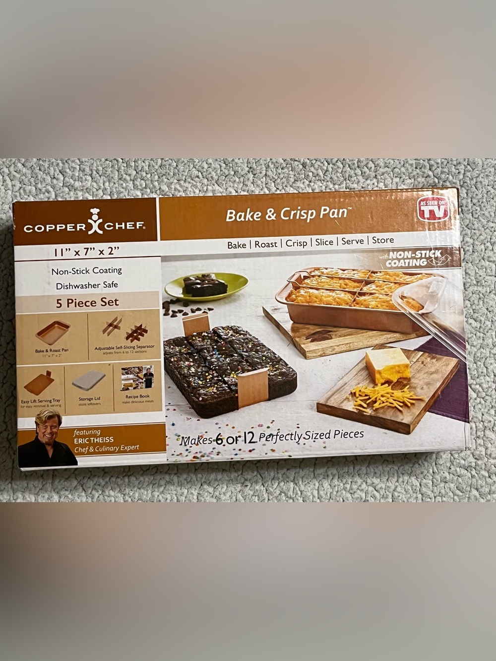 The Copper Chef Bake & Crisp
Pan 5-piece versatile bakeware set